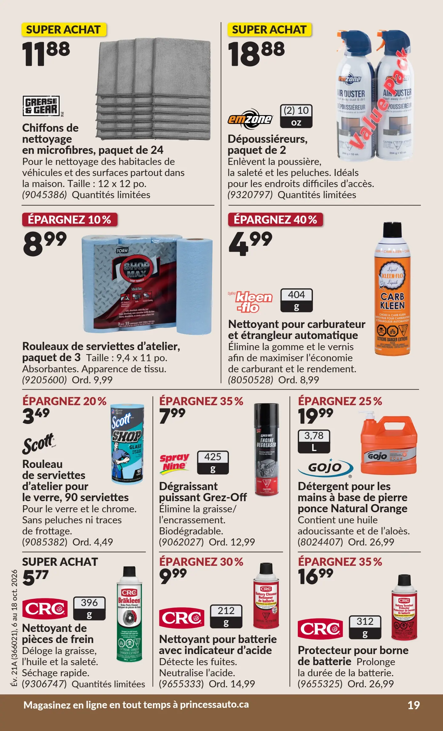 Circulaire Princess Auto — page 24, du 6 au 18 octobre 2026