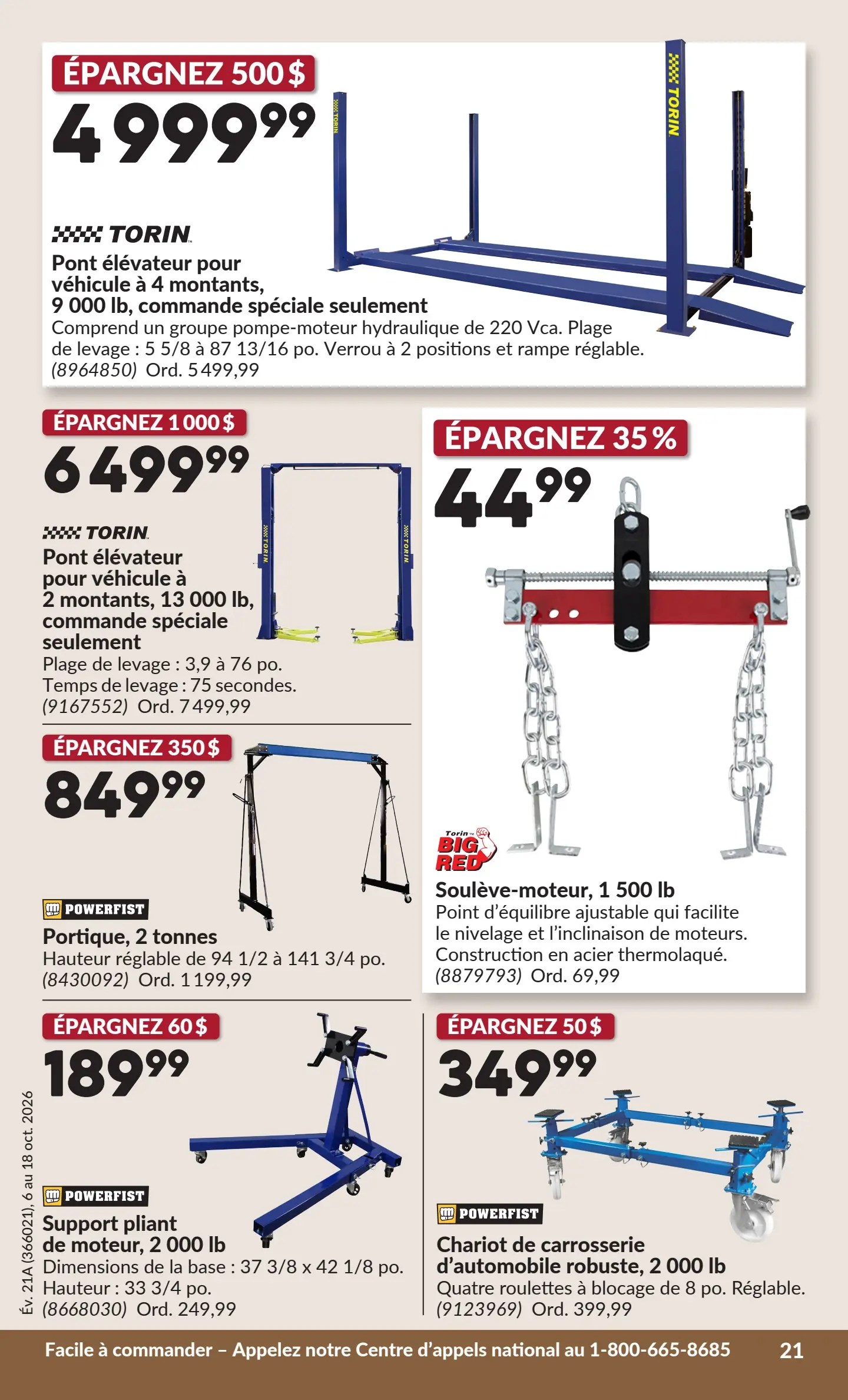 Circulaire Princess Auto — page 26, du 6 au 18 octobre 2026