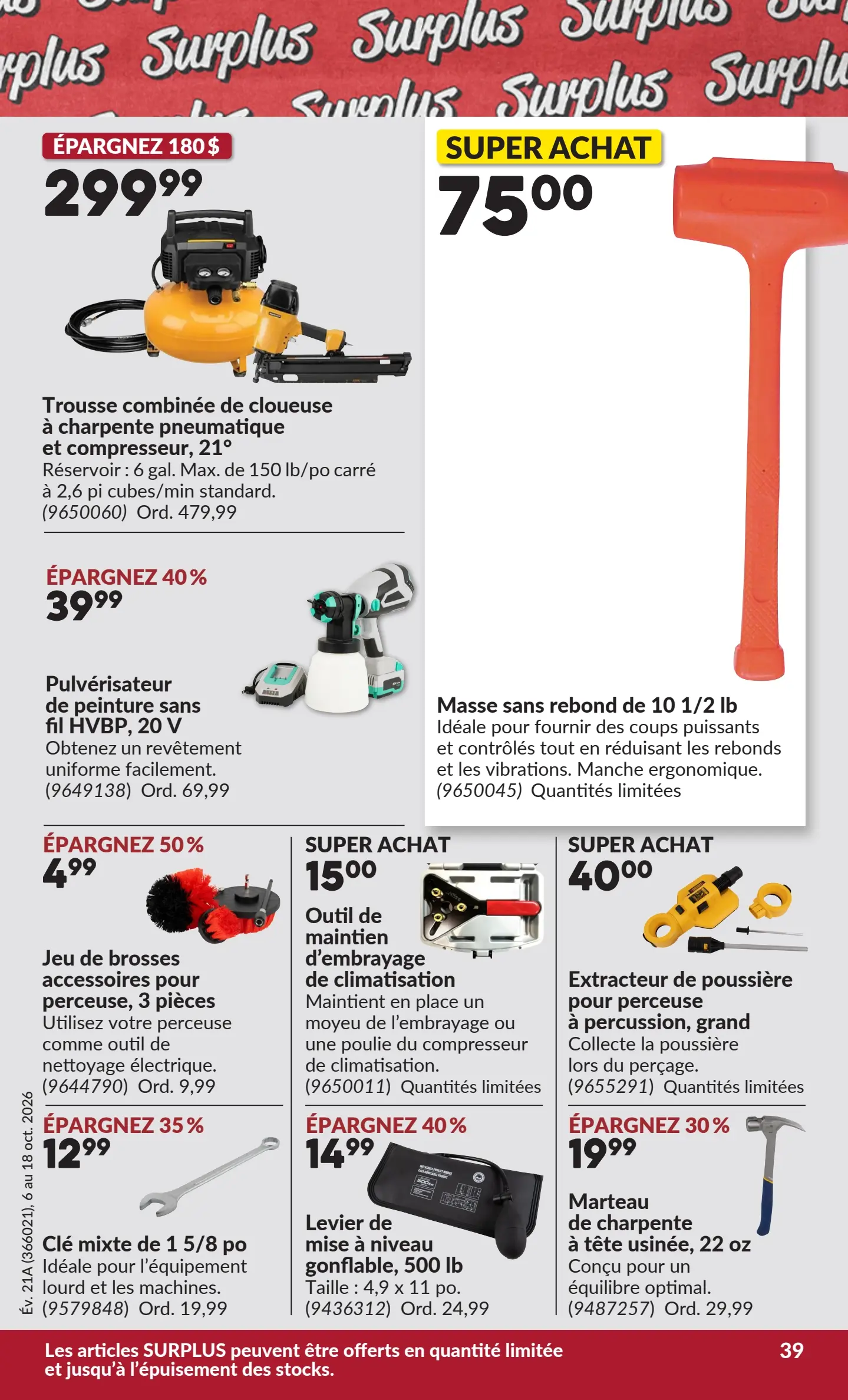 Circulaire Princess Auto — page 44, du 6 au 18 octobre 2026