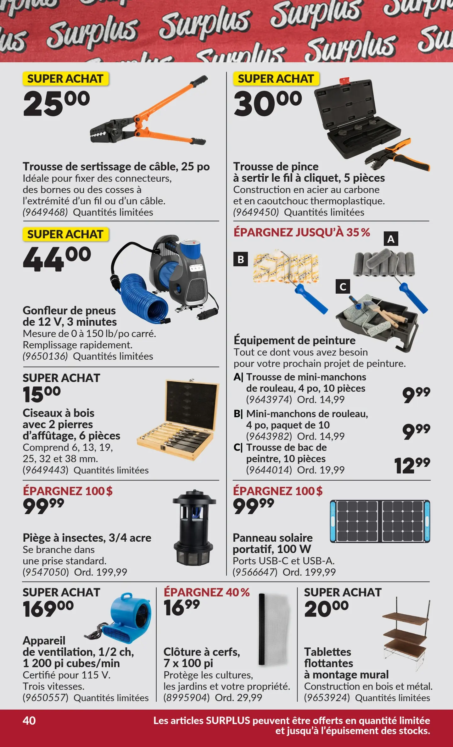 Circulaire Princess Auto — page 45, du 6 au 18 octobre 2026