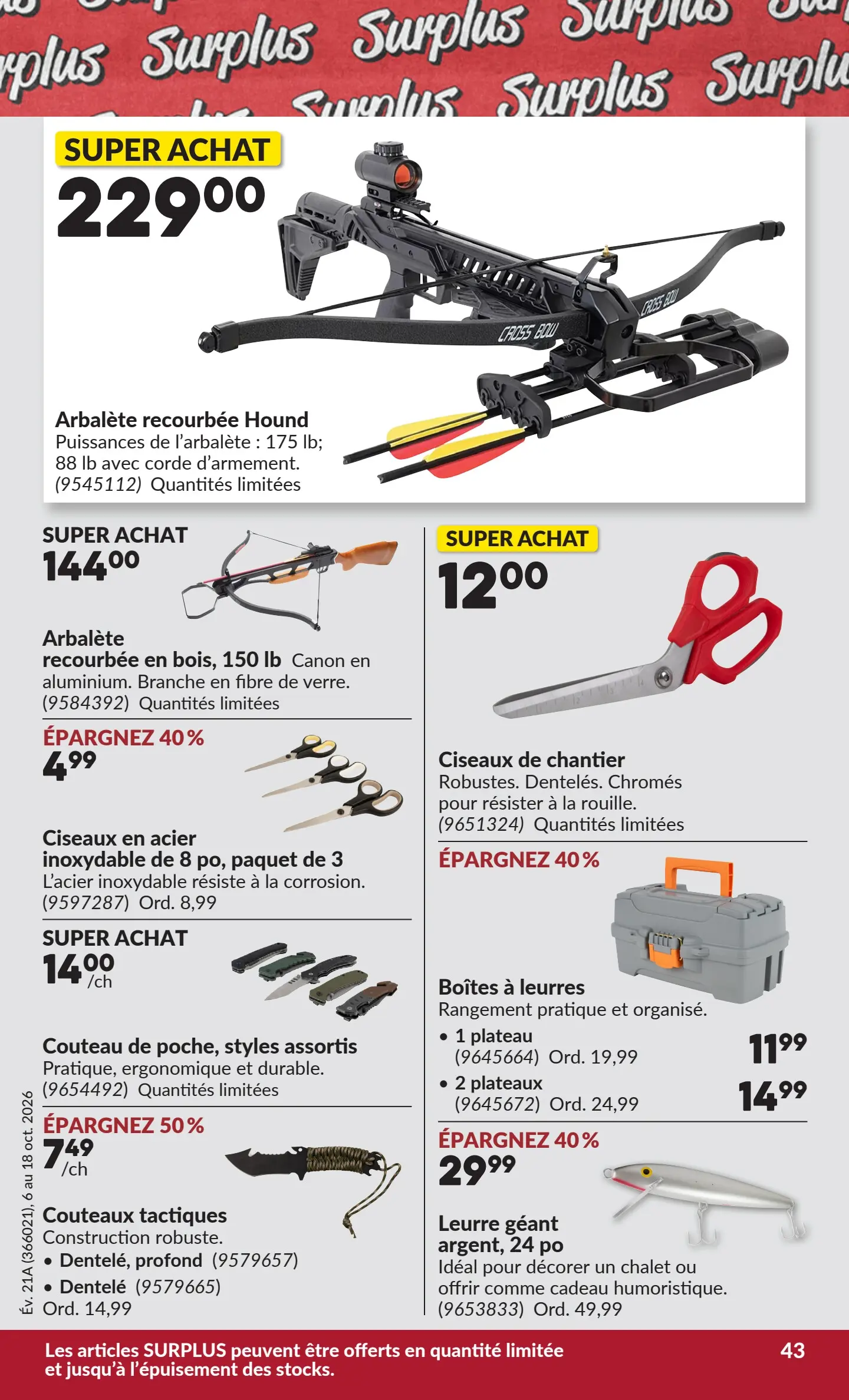 Circulaire Princess Auto — page 48, du 6 au 18 octobre 2026