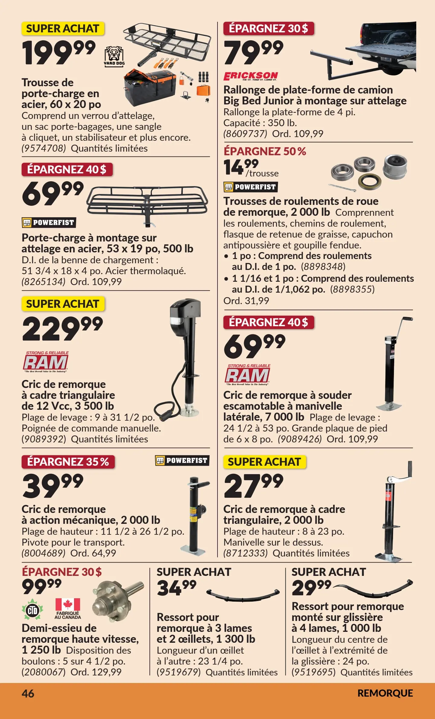 Circulaire Princess Auto — page 51, du 6 au 18 octobre 2026