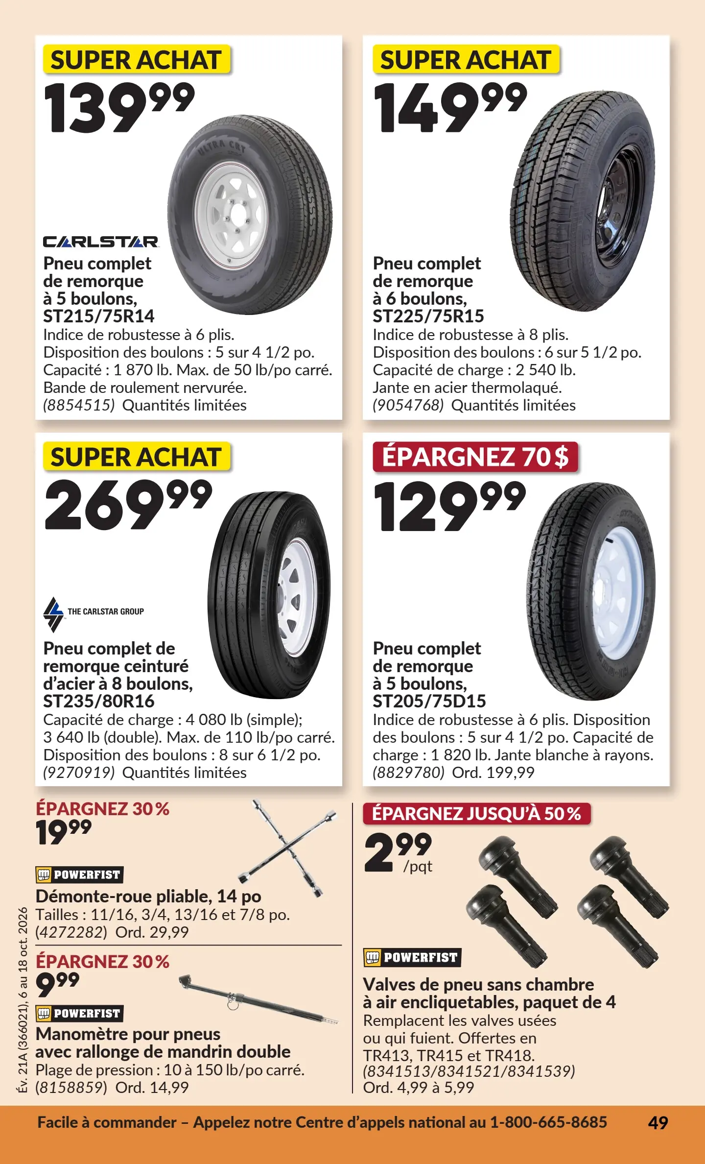 Circulaire Princess Auto — page 54, du 6 au 18 octobre 2026