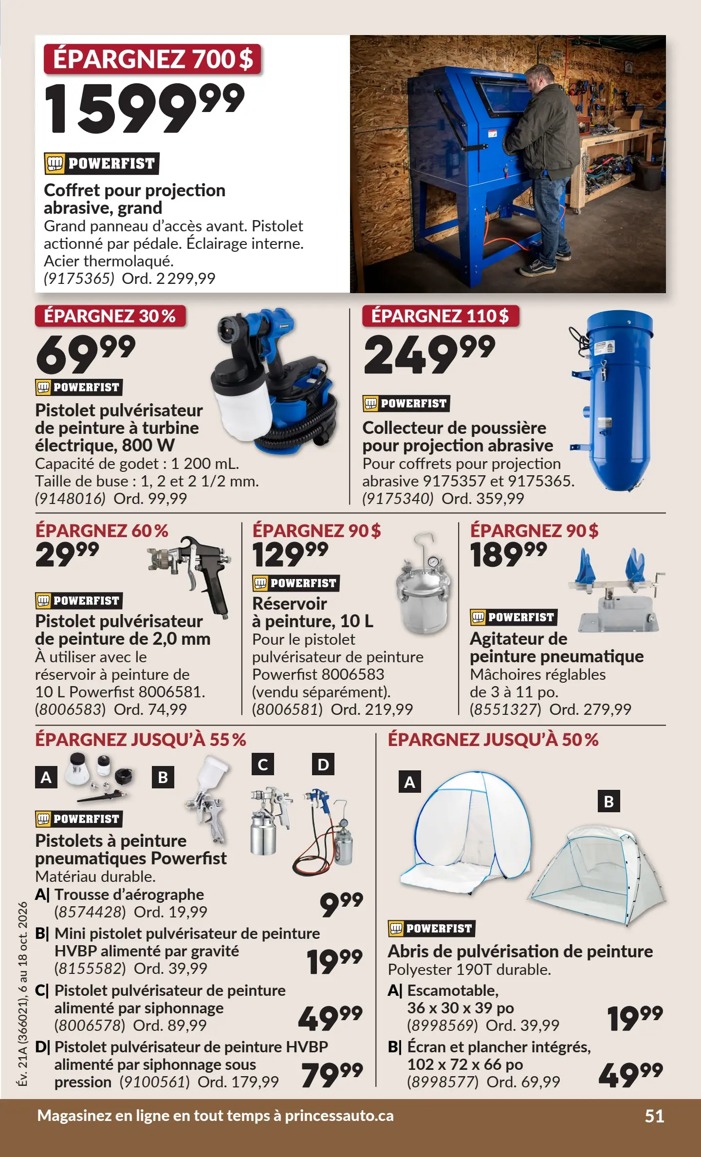 Circulaire Princess Auto — page 56, du 6 au 18 octobre 2026