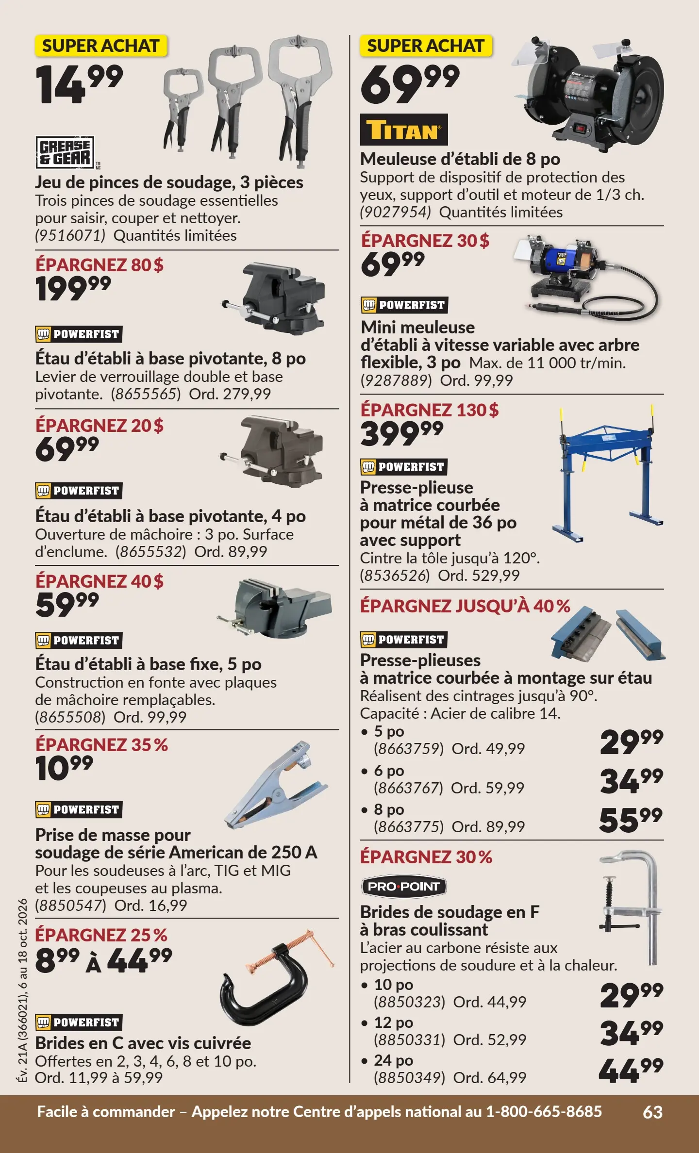 Circulaire Princess Auto — page 68, du 6 au 18 octobre 2026