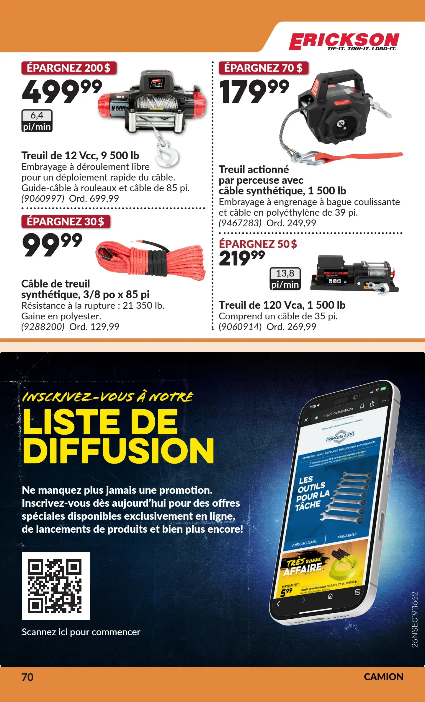 Circulaire Princess Auto — page 75, du 6 au 18 octobre 2026