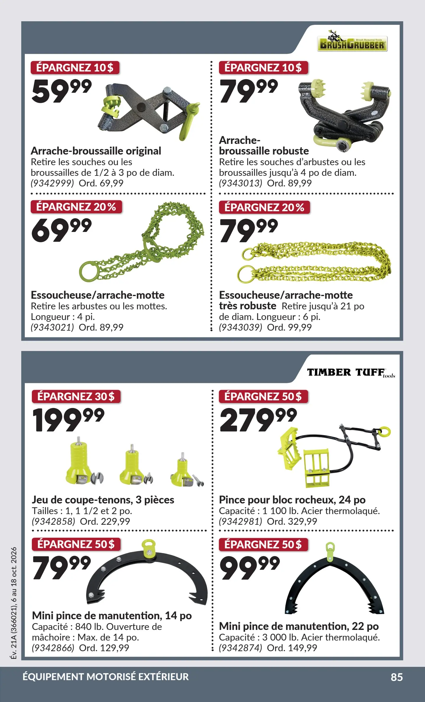 Circulaire Princess Auto — page 90, du 6 au 18 octobre 2026