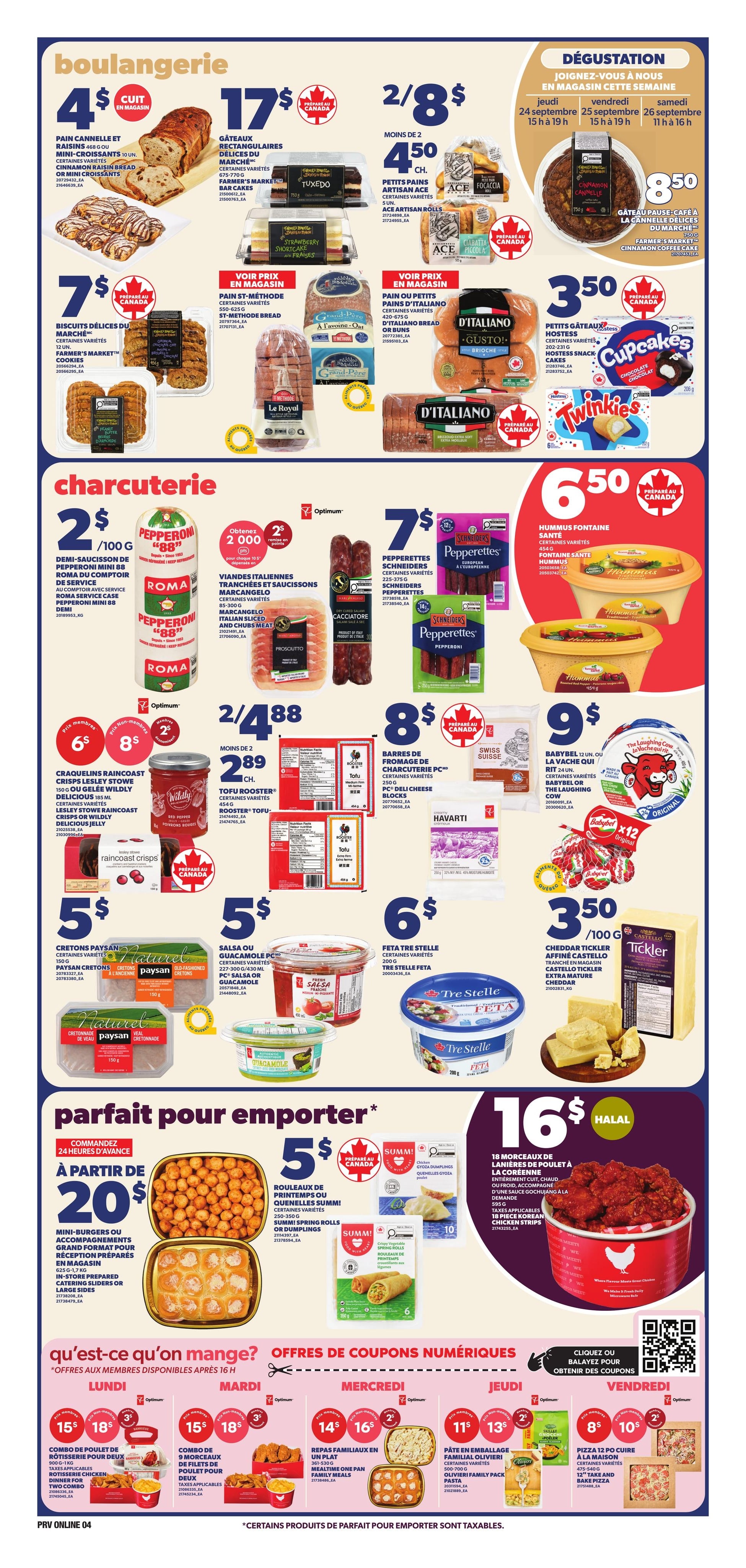 Circulaire Provigo — page 4, du 24 au 30 septembre 2026