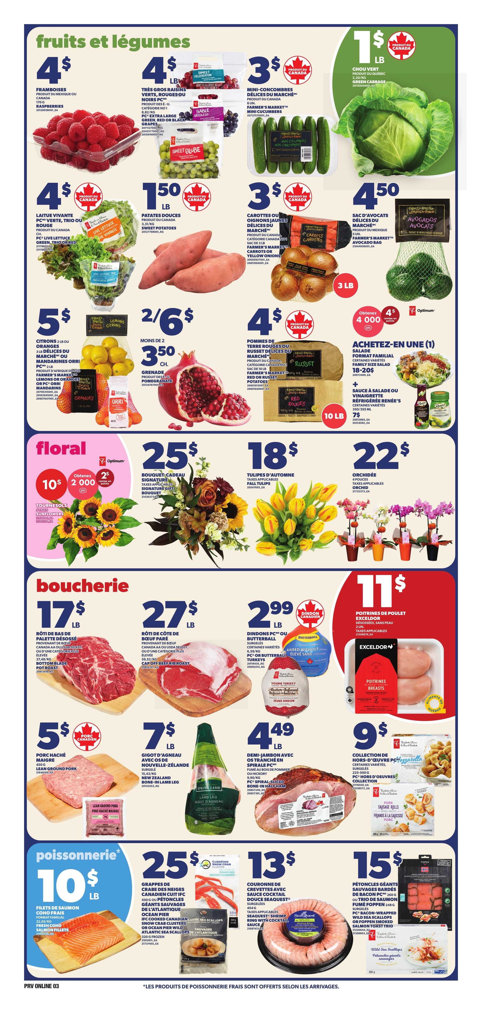 Circulaire Provigo — page 3, du 1 au 7 octobre 2026