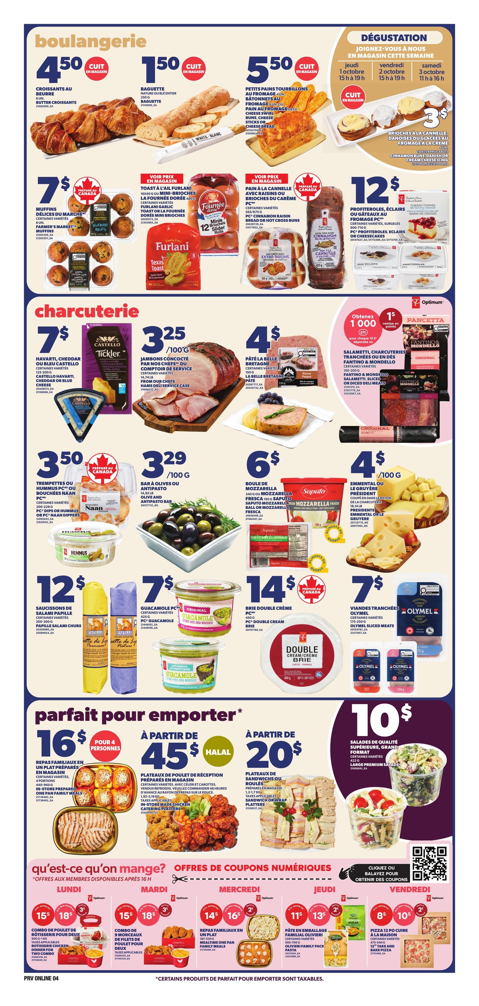 Circulaire Provigo — page 4, du 1 au 7 octobre 2026
