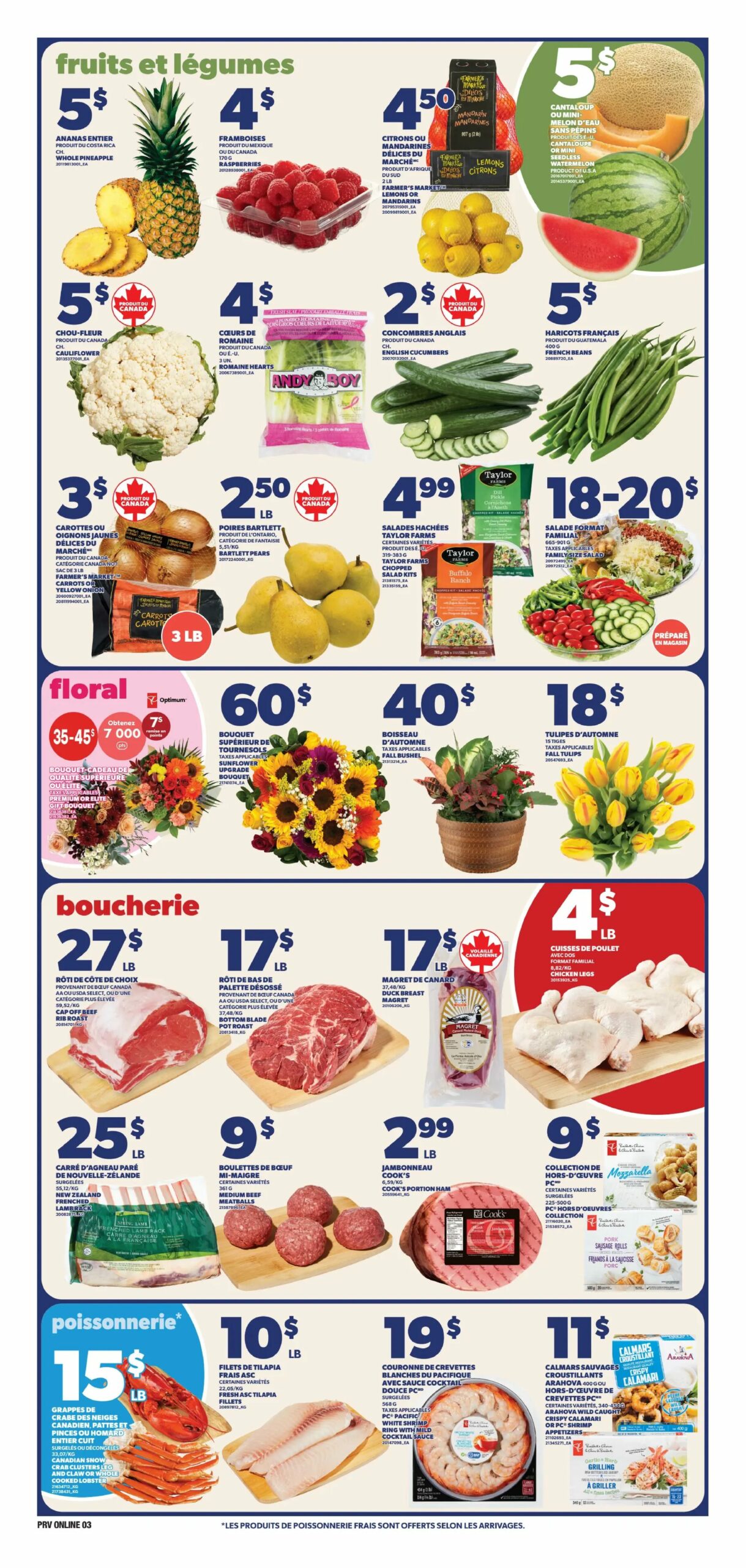 Circulaire Provigo — page 3, du 8 au 14 octobre 2026