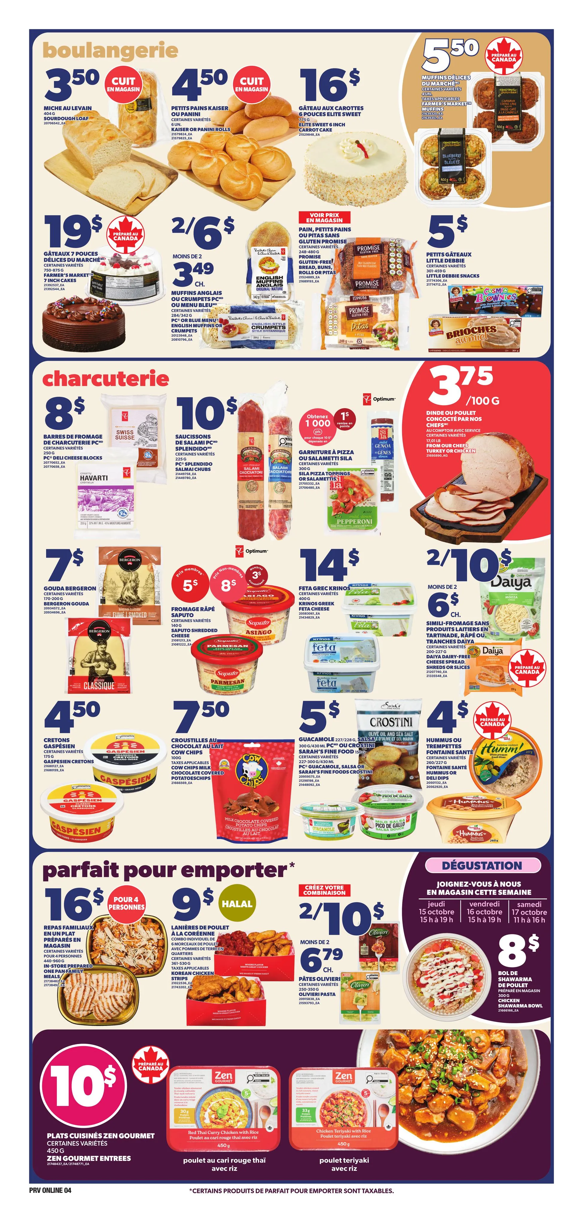 Circulaire Provigo — page 4, du 15 au 21 octobre 2026