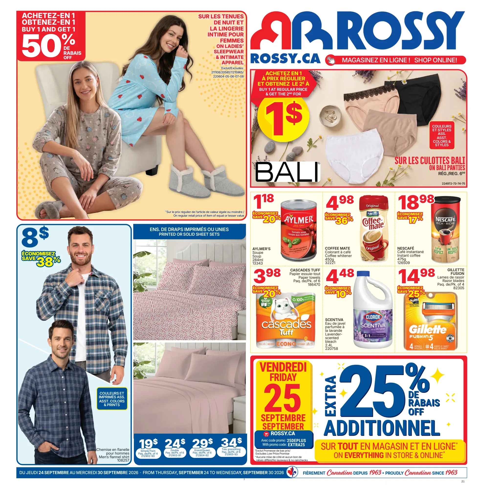 Circulaire Rossy — page 1, du 24 au 30 septembre 2026
