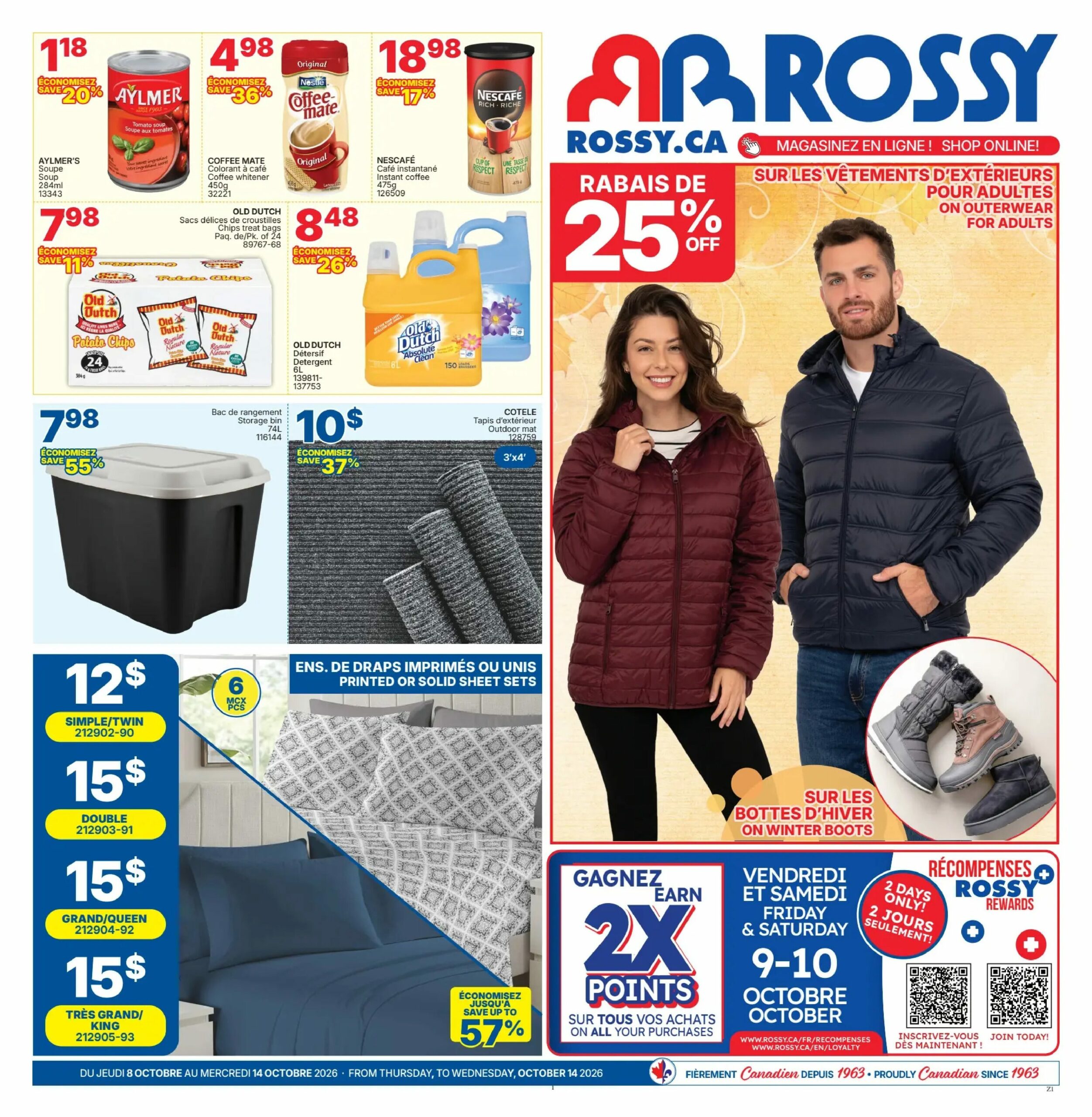 Circulaire Rossy — page 1, du 8 au 14 octobre 2026