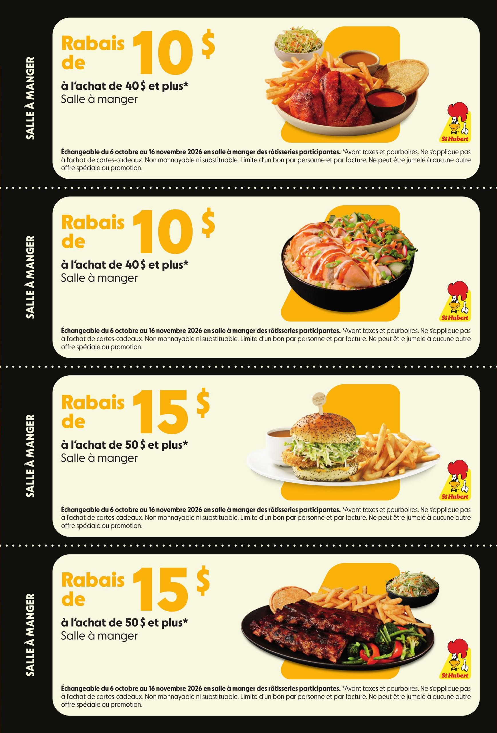 Circulaire Rotisseries St Hubert 2 — page 2, du 6 octobre au 16 novembre 2026