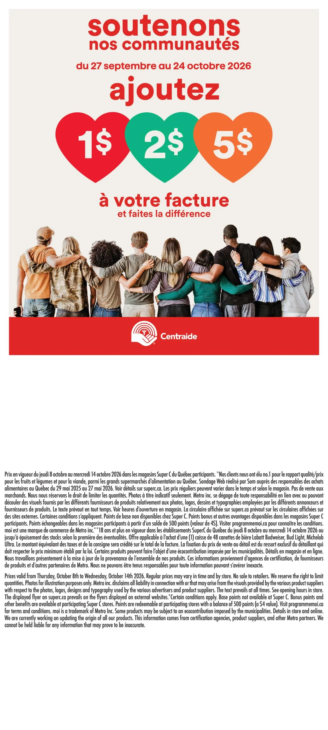 Circulaire Super C — page 16, du 8 au 14 octobre 2026