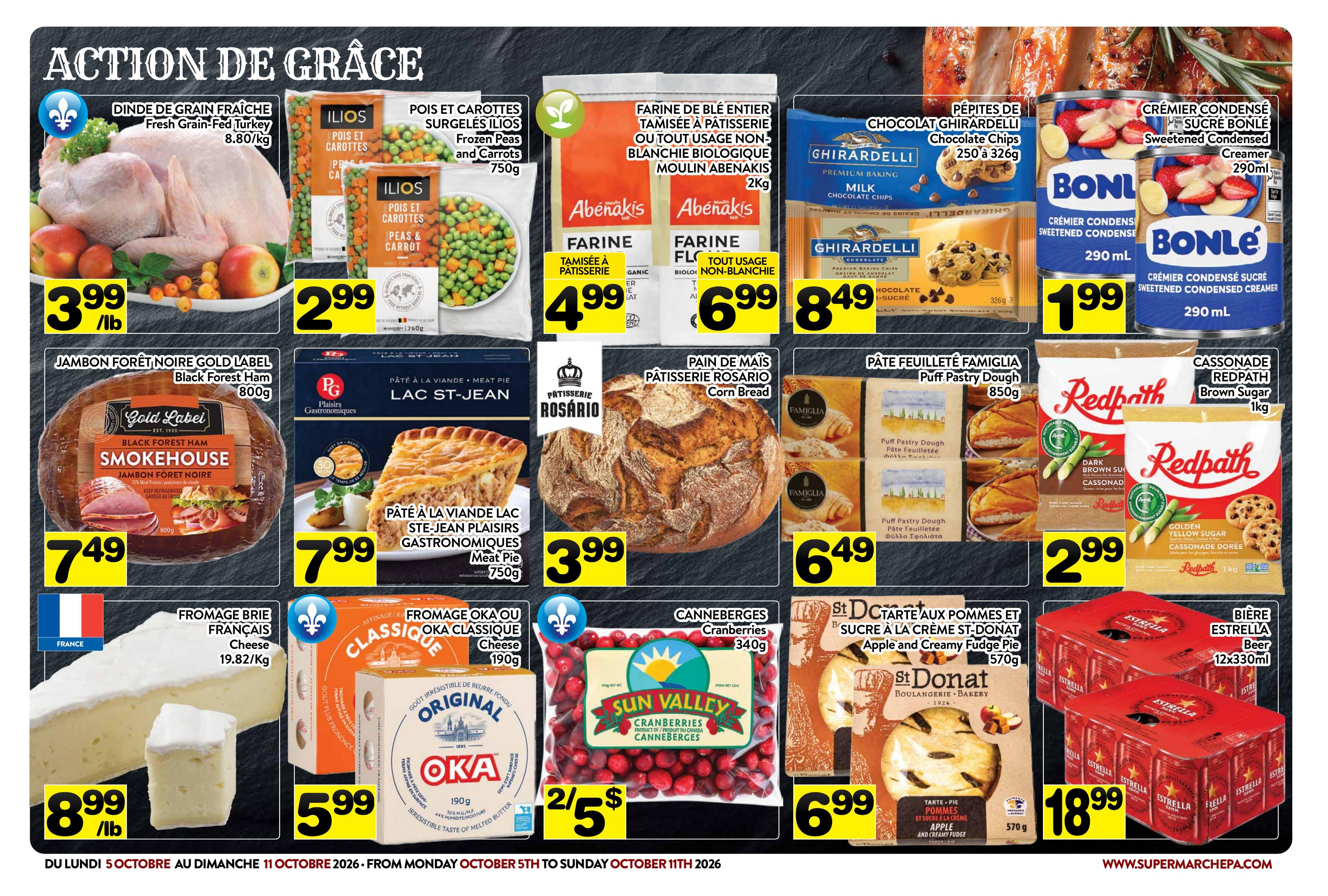 Circulaire Supermarché P.A. — page 3, du 5 au 11 octobre 2026