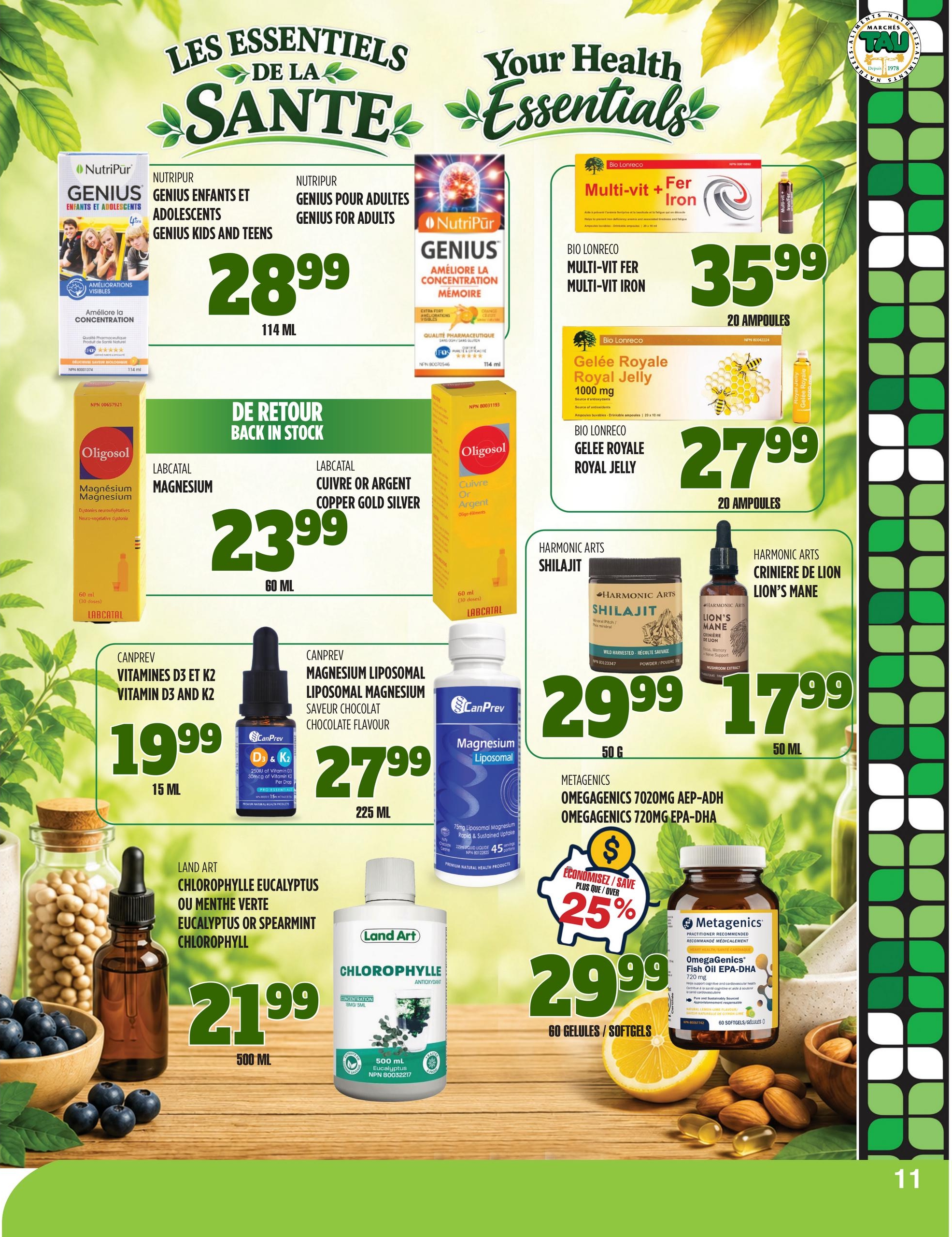 Circulaire TAU Marché d'alimentation Naturelle — page 11, du 31 août au 4 octobre 2026
