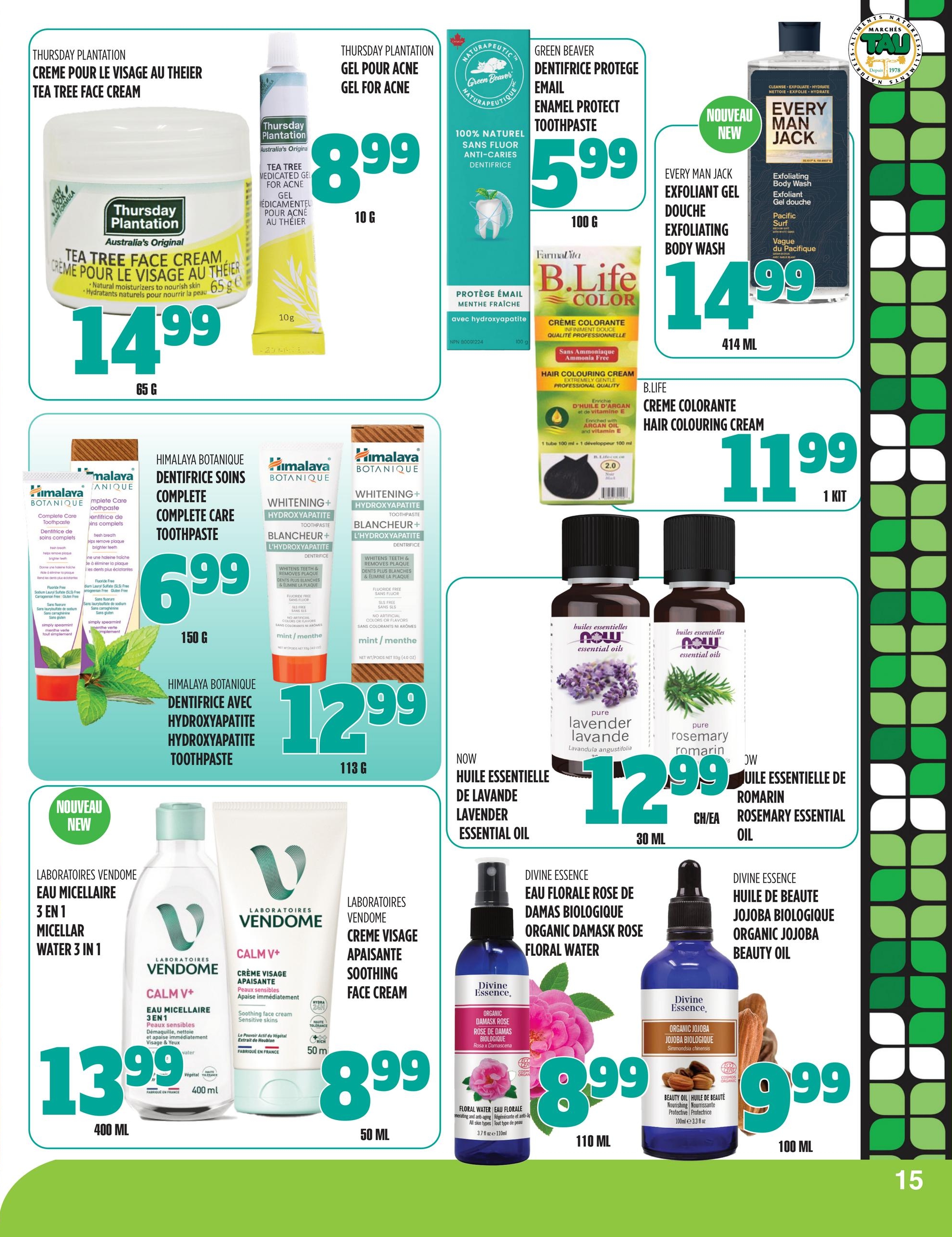 Circulaire TAU Marché d'alimentation Naturelle — page 15, du 31 août au 4 octobre 2026
