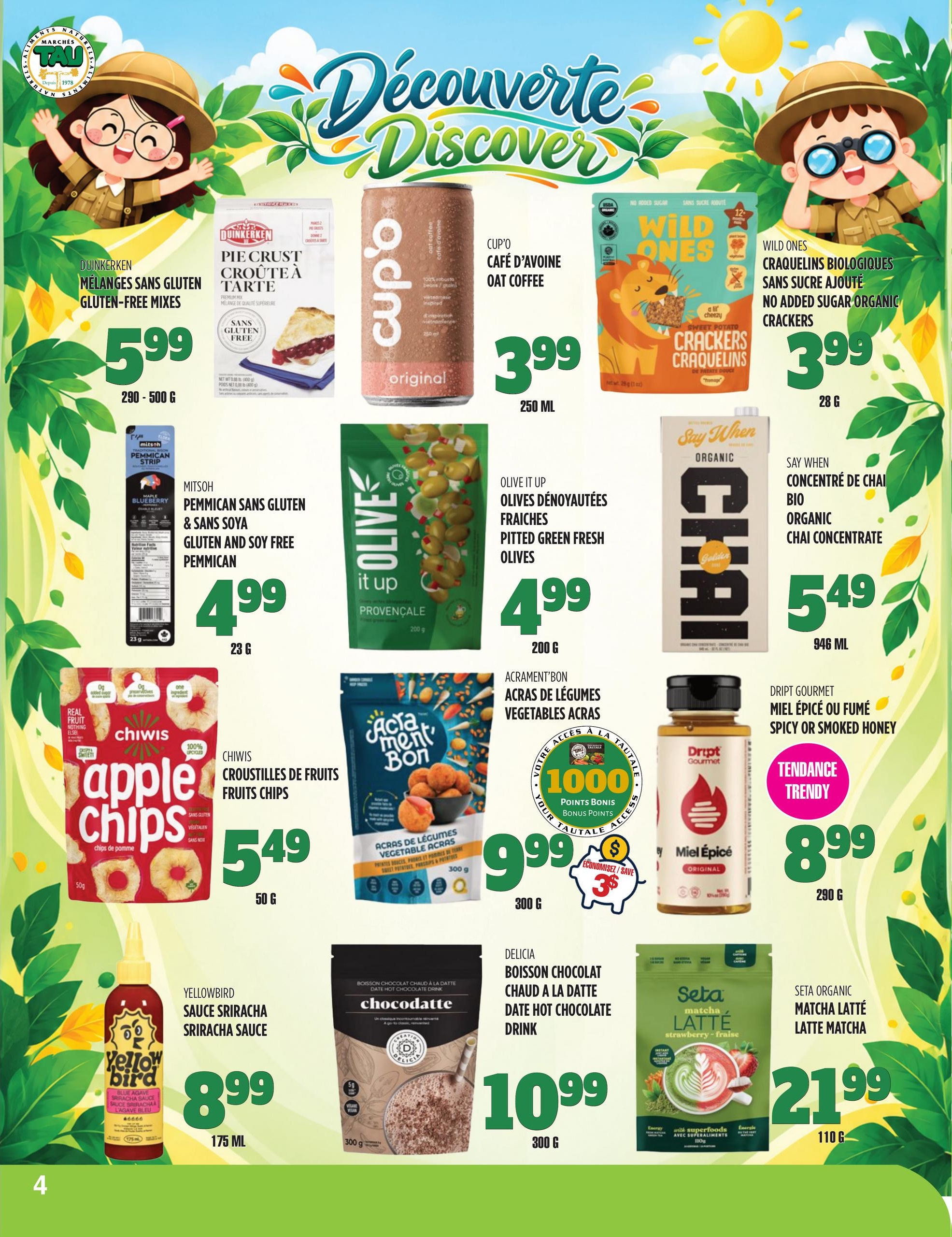 Circulaire TAU Marché d'alimentation Naturelle — page 4, du 5 octobre au 15 novembre 2026