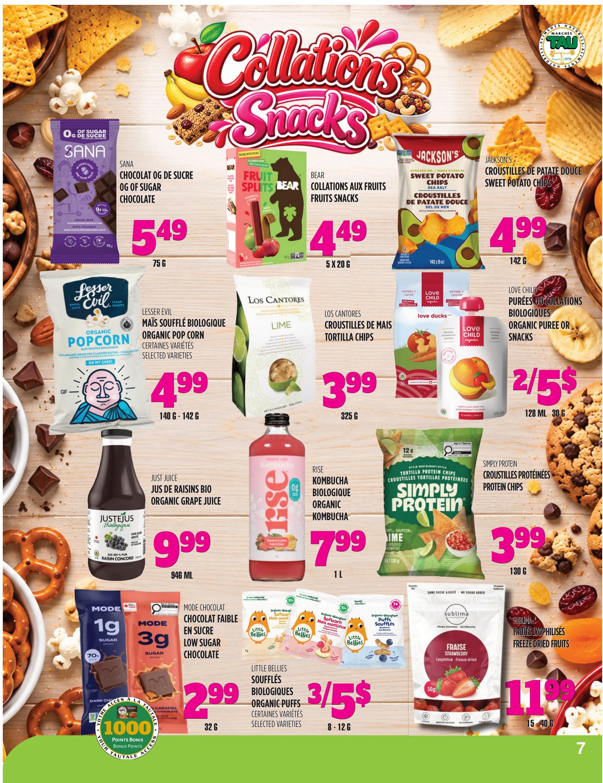 Circulaire TAU Marché d'alimentation Naturelle — page 7, du 5 octobre au 15 novembre 2026