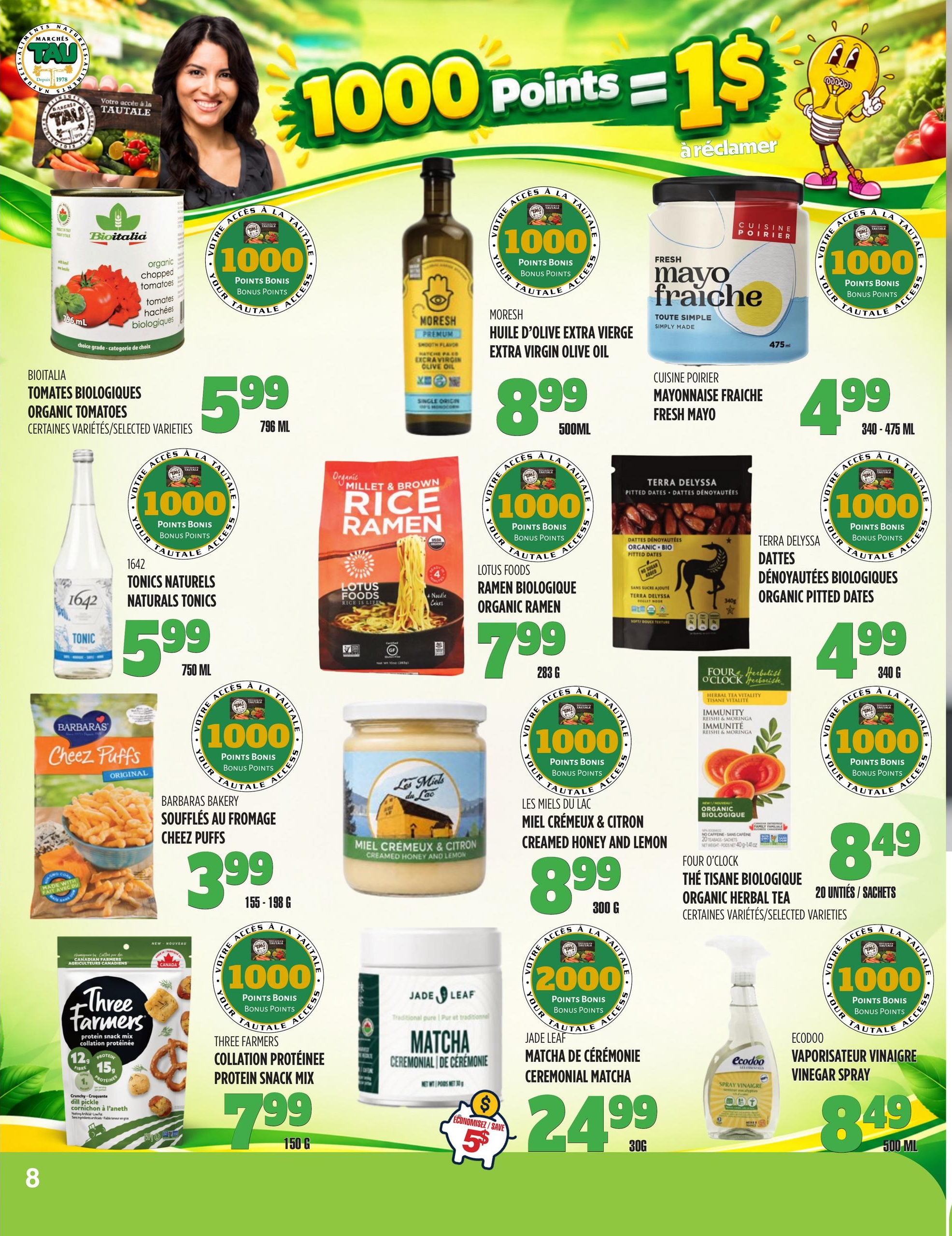 Circulaire TAU Marché d'alimentation Naturelle — page 8, du 5 octobre au 15 novembre 2026