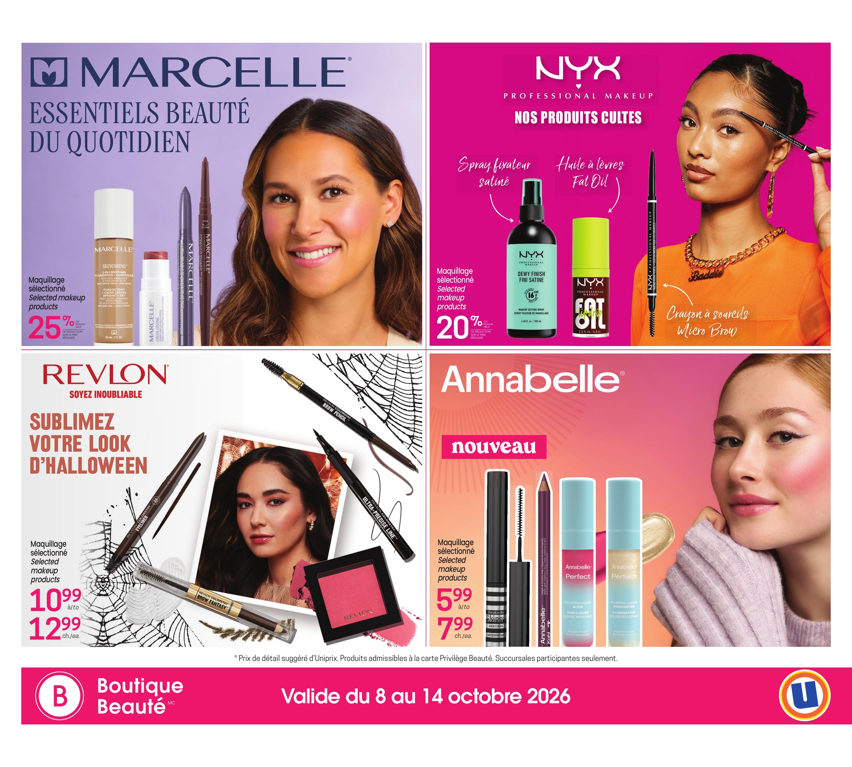Circulaire Uniprix Carnet Beaute — page 4, du 8 au 14 octobre 2026