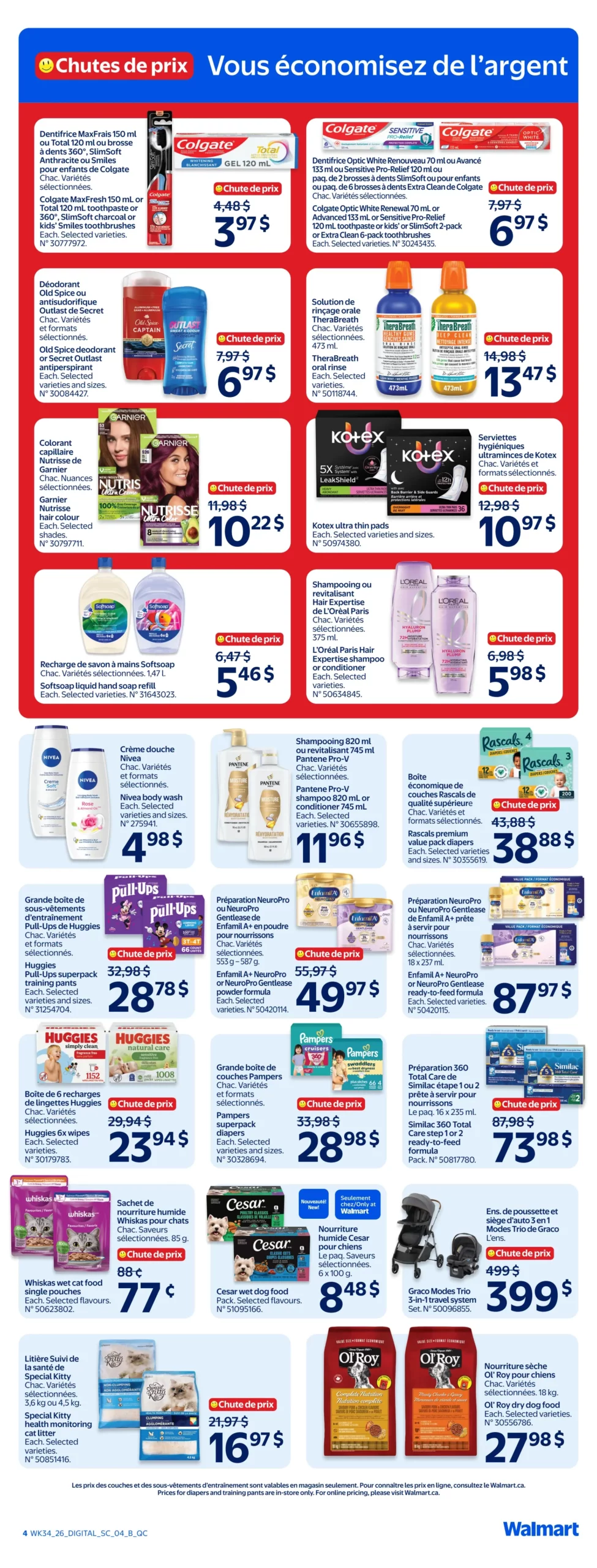 Circulaire Walmart — page 4, du 17 au 23 septembre 2026