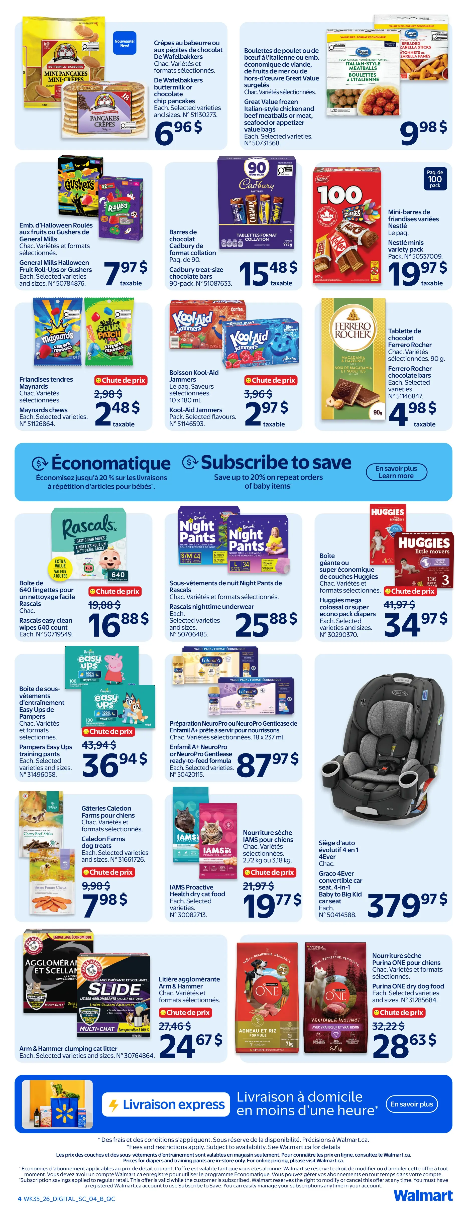 Circulaire Walmart — page 4, du 24 au 30 septembre 2026