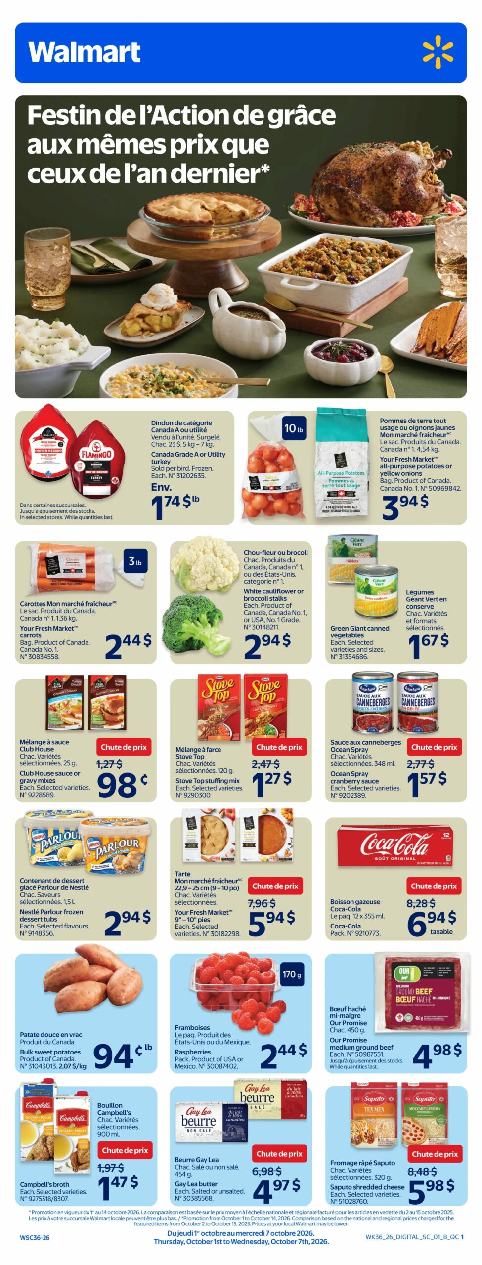 Circulaire Walmart — page 5, du 1 au 7 octobre 2026