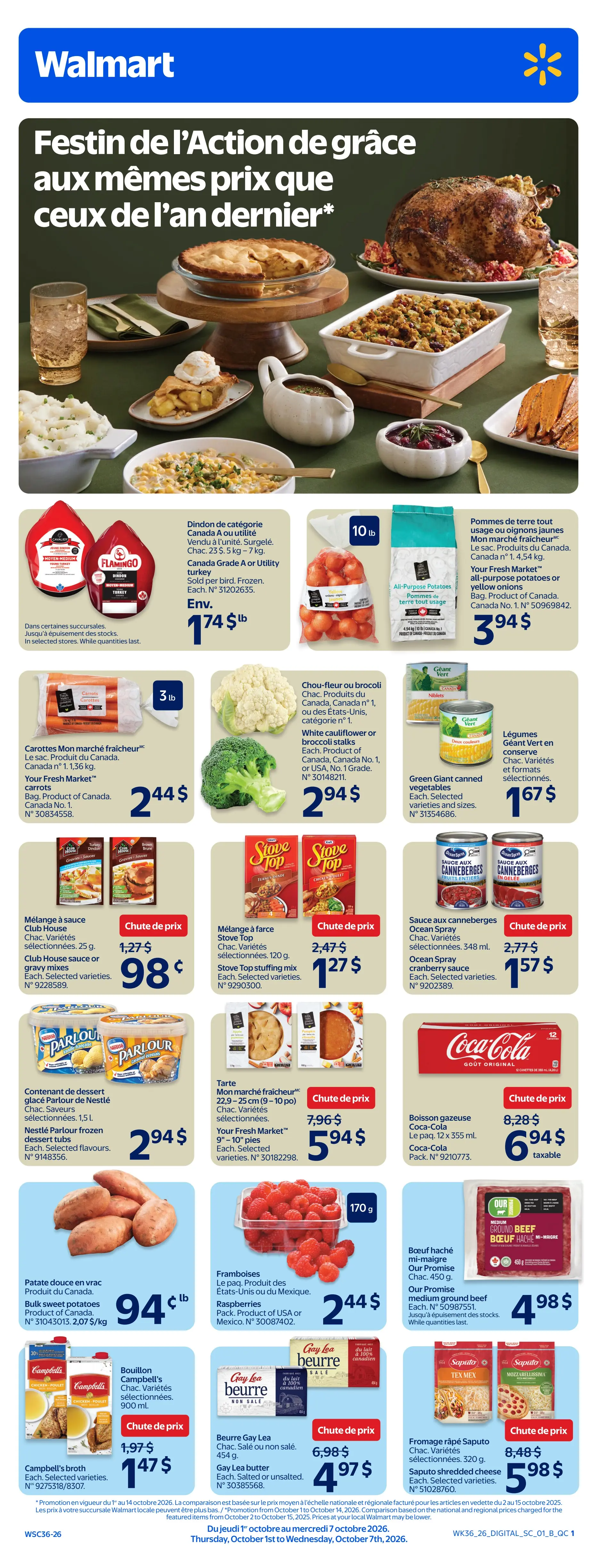 Circulaire Walmart — page 6, du 1 au 7 octobre 2026