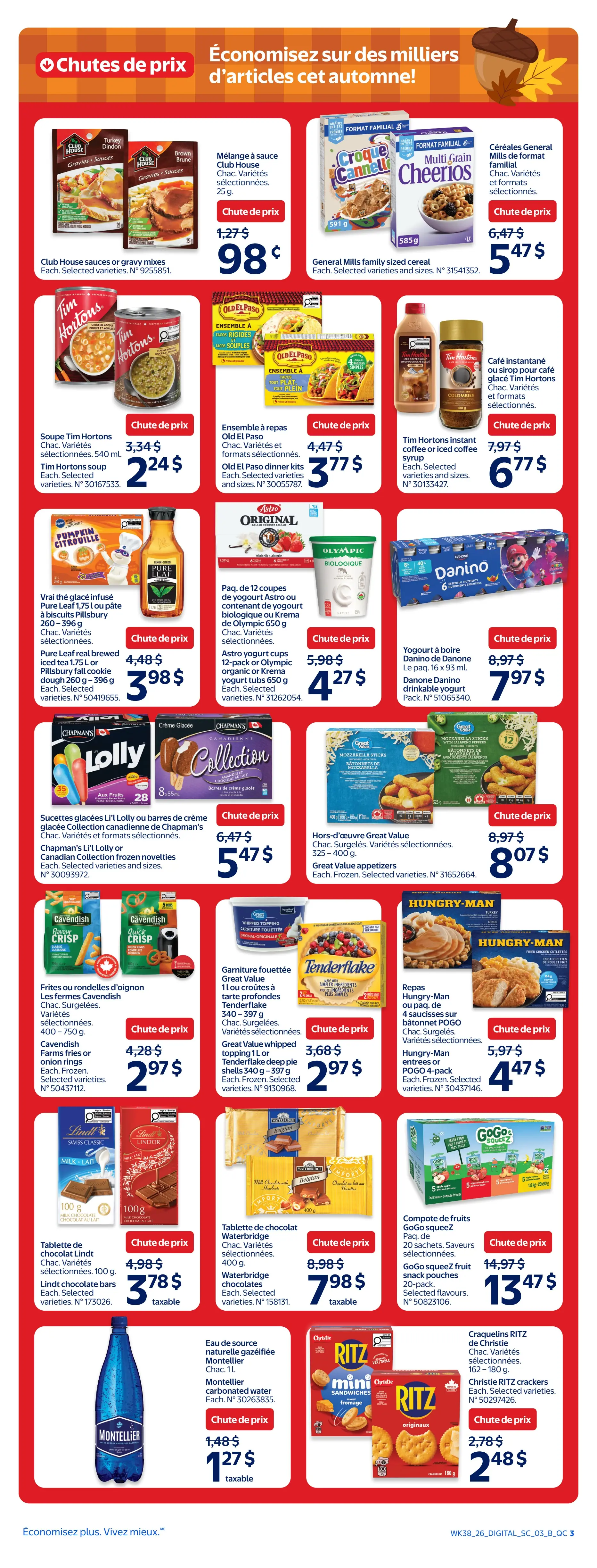 Circulaire Walmart — page 3, du 15 au 21 octobre 2026