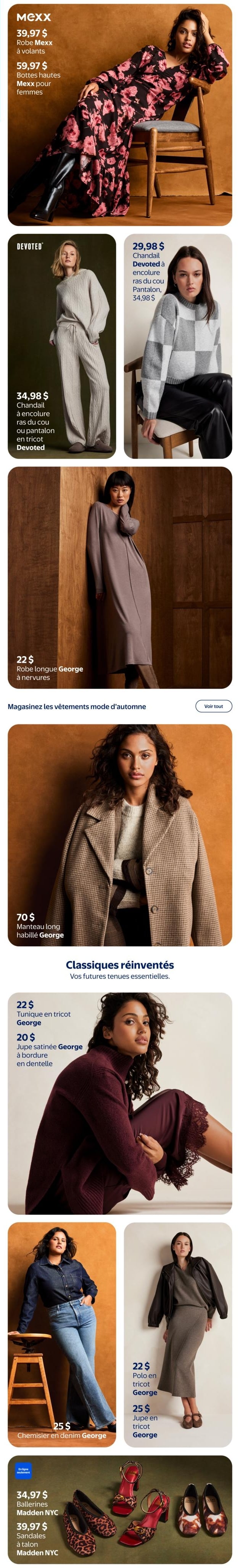 Circulaire Walmart Allure Automnale — page 2, du 10 septembre au 21 octobre 2026
