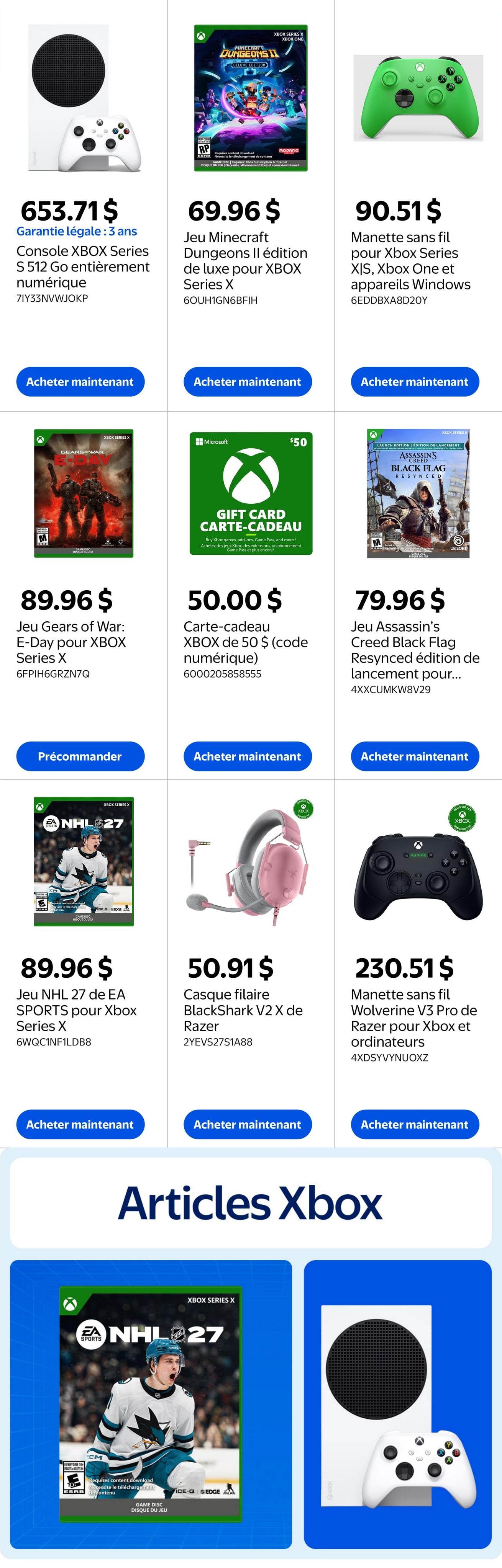 Circulaire Walmart Livret Jeux Video Et Divertissement — page 3, du 1 au 14 octobre 2026