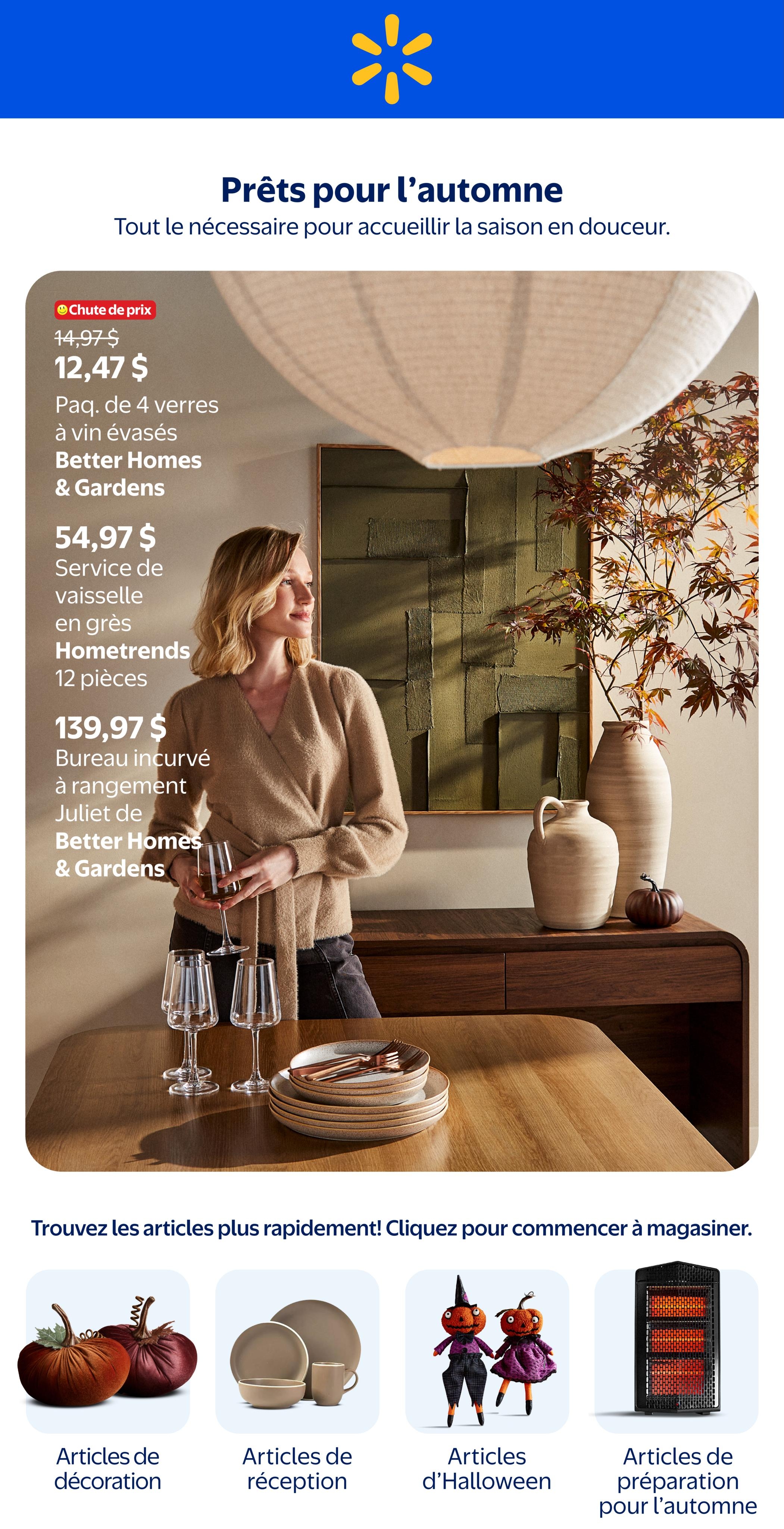 Circulaire Walmart Pret Pour L Automne — page 1, du 10 septembre au 21 octobre 2026