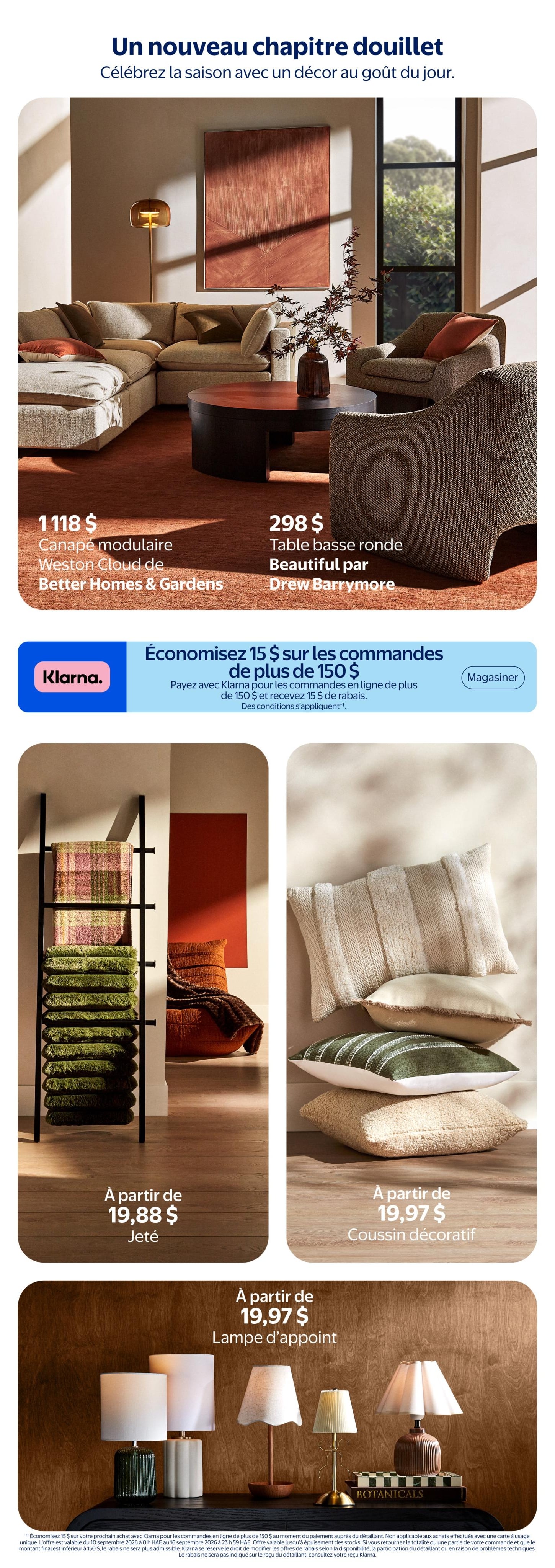 Circulaire Walmart Pret Pour L Automne — page 3, du 10 septembre au 21 octobre 2026