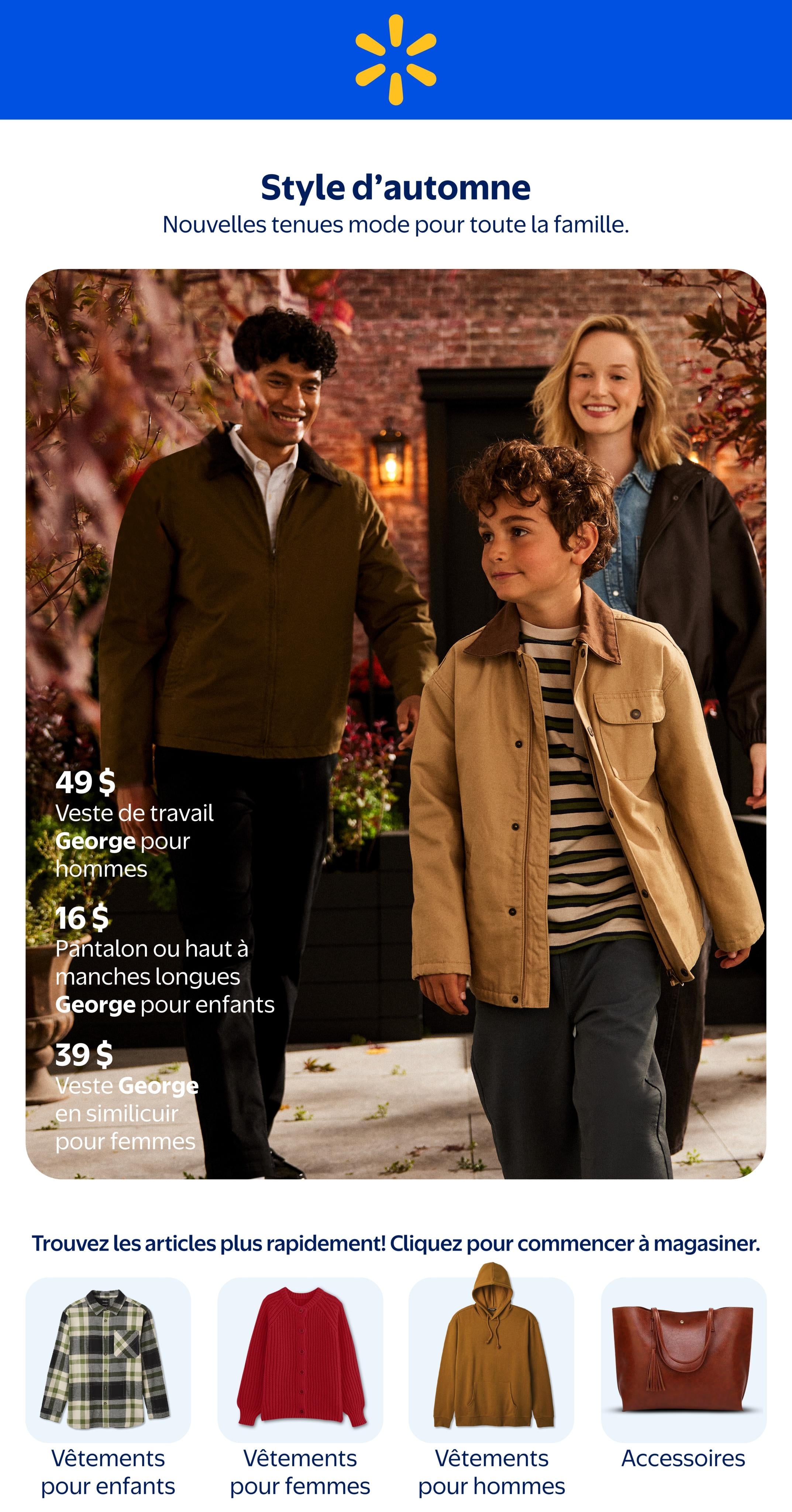 Circulaire Walmart Style D Automne — page 1, du 10 septembre au 21 octobre 2026