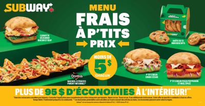 Circulaire Subway — aperçu