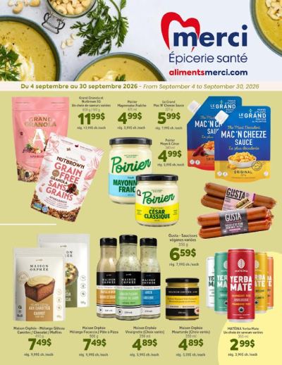 Circulaire Les Aliments Merci — aperçu
