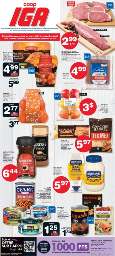 Circulaire Iga Coop Iles De Madeleine De Semaine Prochaine — aperçu