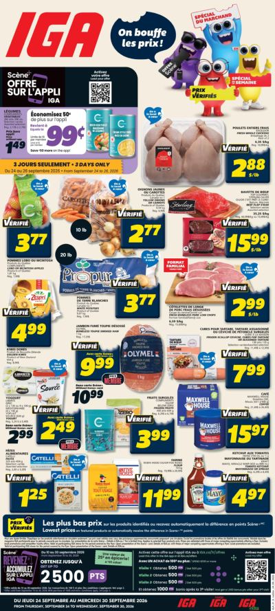 Circulaire Iga Epicerie — aperçu