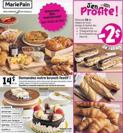 Circulaire Boulangerie Mariepain — aperçu