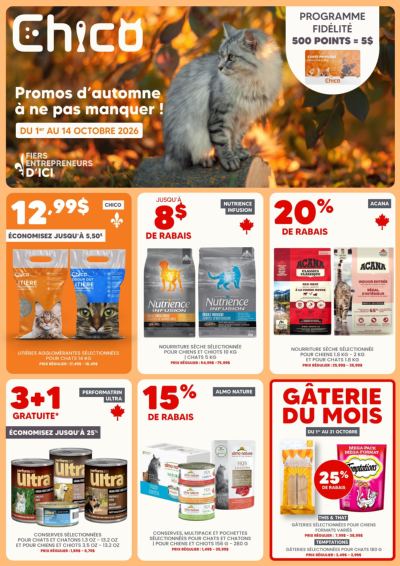 Circulaire Chico Boutique d'Animaux — aperçu