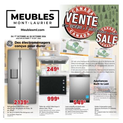 Circulaire Meubles Mont-Laurier — aperçu