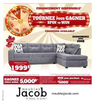 Circulaire Meubles Jacob — aperçu