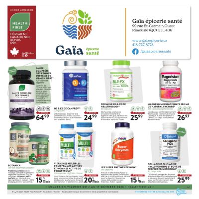 Circulaire Gaia Épicerie Santé — aperçu