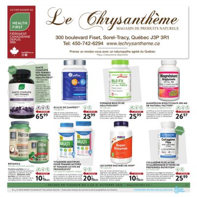 Circulaire Le Chrysanthème — aperçu
