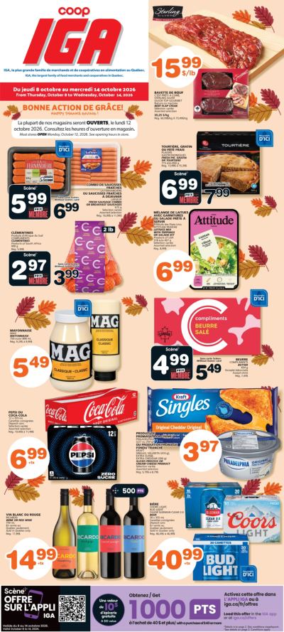 Circulaire IGA Coop Îles-de-la-Madeleine — aperçu
