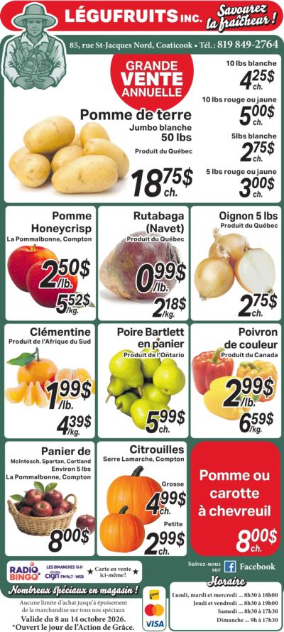 Circulaire Légufruits — aperçu