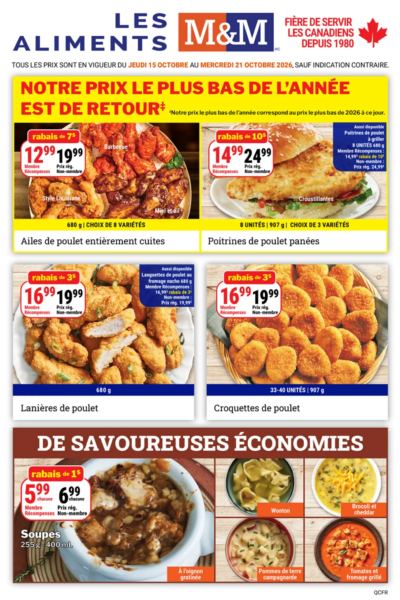 Circulaire Les Aliments M&M — aperçu